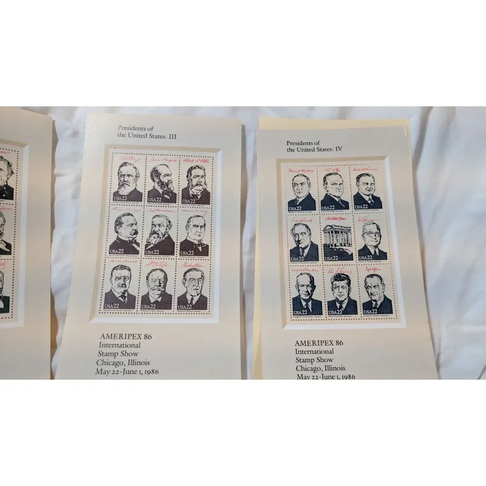 AMERIPEX '86 Presidents #2216-19 1986 22c